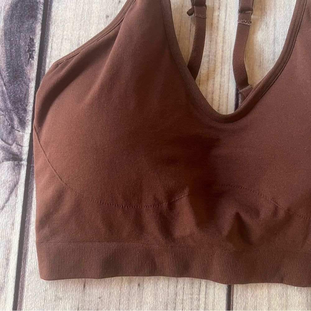 Yitty Fabletics Brown Nearly Naked Shapewear Plunge Bra M/L — image 5 of 8